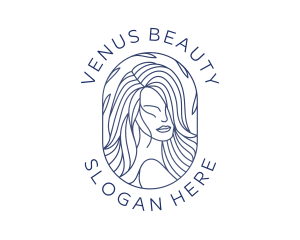 Beauty Woman Hair logo design