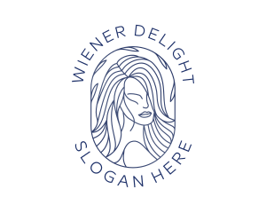 Beauty Woman Hair logo design