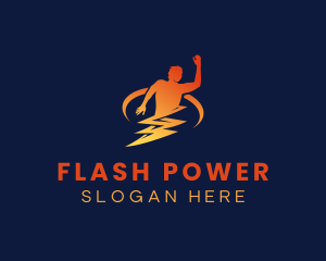 Lightning Bolt Electrician  logo design