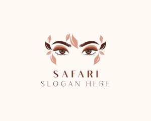 Vegan - Organic Beauty Eyelash Salon logo design