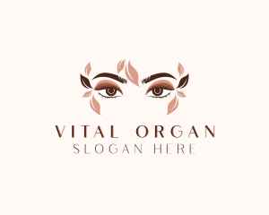 Organic Beauty Eyelash Salon logo design