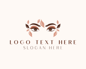 Vegan - Organic Beauty Eyelash Salon logo design