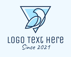Pigeon - Minimalist Triangular Bird logo design