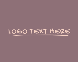 Modern Casual Handwritten Logo