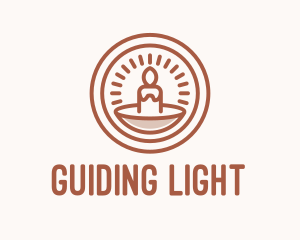 Spiritual Church Candle  logo design