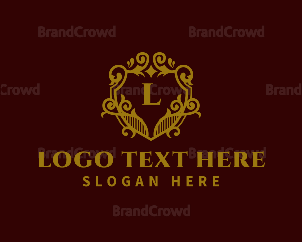 Decorative Luxury Shield Logo