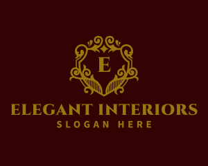 Decorative Luxury Shield logo design