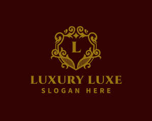 Decorative Luxury Shield logo design