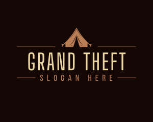 Outdoor Campsite Tent Logo