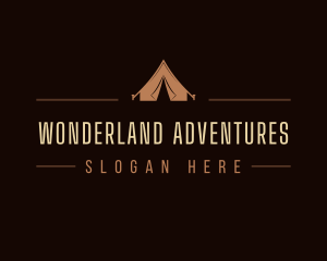 Outdoor Campsite Tent logo design