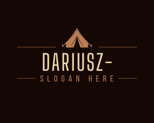 Tent - Outdoor Campsite Tent logo design