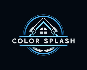 Pressure Washing Disinfection logo design