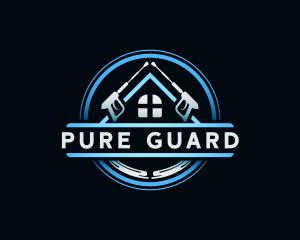 Pressure Washing Disinfection logo design