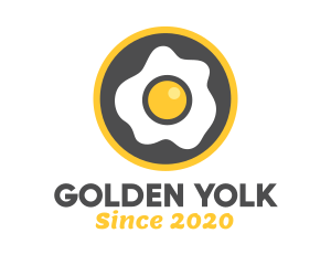 Yolk - Fried Egg Breakfast logo design