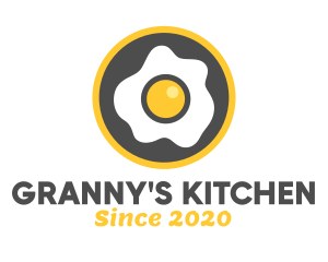 Cook Fried Egg logo design