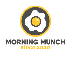 Brunch - Fried Egg Breakfast logo design
