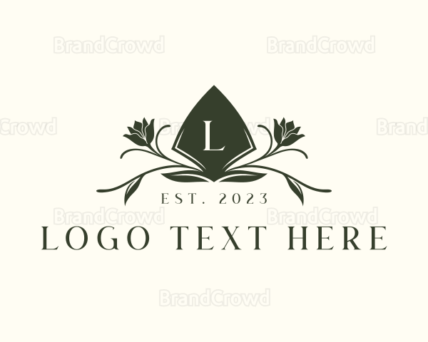 Shovel Flower Landscaping Logo