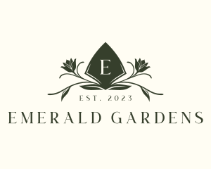 Shovel Flower Landscaping logo design