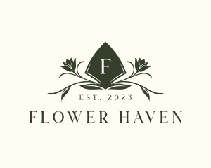 Shovel Flower Landscaping logo design