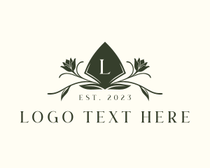 Shovel Flower Landscaping Logo