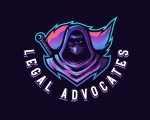 Neon - Ninja Assassin Gaming logo design