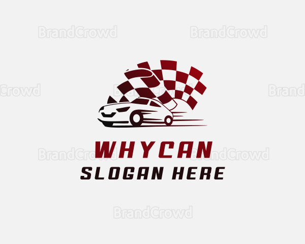 Car Auto Racing Flag Logo