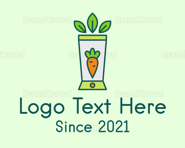 Healthy Carrot Smoothie Logo