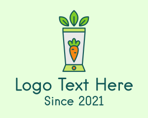 Juice Cleanse - Healthy Carrot Smoothie logo design