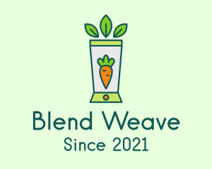 Healthy Carrot Smoothie logo design