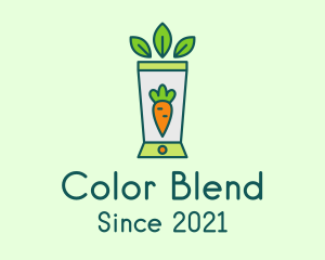 Healthy Carrot Smoothie logo design