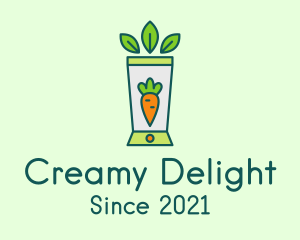 Milkshake - Healthy Carrot Smoothie logo design