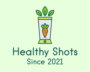 Healthy Carrot Smoothie logo design