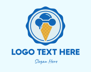 Cone - Ice Cream Workout logo design
