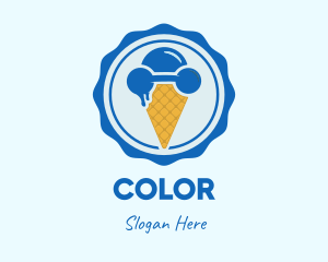 Ice - Ice Cream Workout logo design