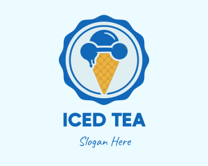 Ice Cream Workout logo design