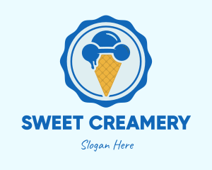 Ice Cream Workout logo design