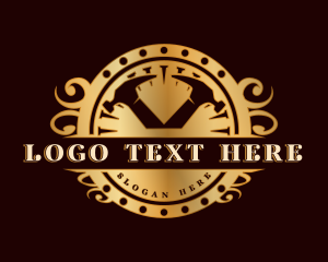 Gold - Hammer Construction Builder logo design
