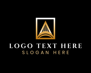 Bridge - Luxury Arch Letter A logo design