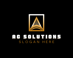 Consulting Arch Letter A logo design