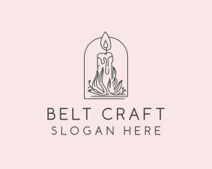 Craft Candle Flame logo design