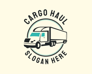 Haulage Truck Transport logo design