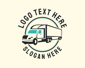 Transportation - Haulage Truck Transport logo design