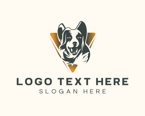 Golden Retriever - Animal Dog Veterinary logo design