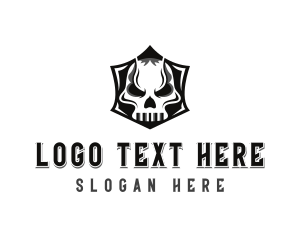 Militia - Weapon Skull Armory logo design