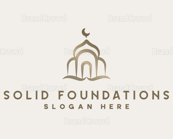Muslim Mosque Architecture Logo