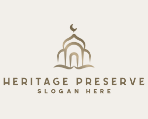 Muslim Mosque Architecture logo design