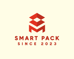 Packaging - Logistics Box Letter M logo design