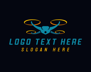 Aerial - Aerial Drone Quadcopter logo design