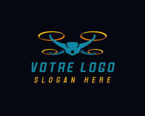 Aerial Drone Quadcopter Logo