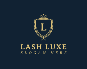 Luxury Crown Shield logo design